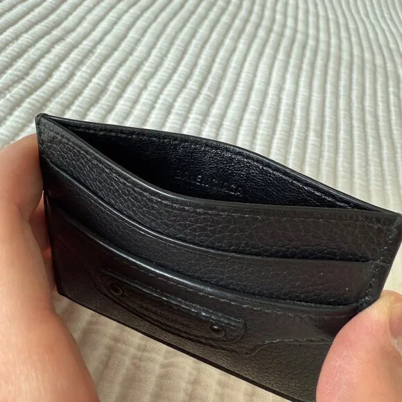 Balenciaga Black Leather Cardholder - Picture 2 of 5